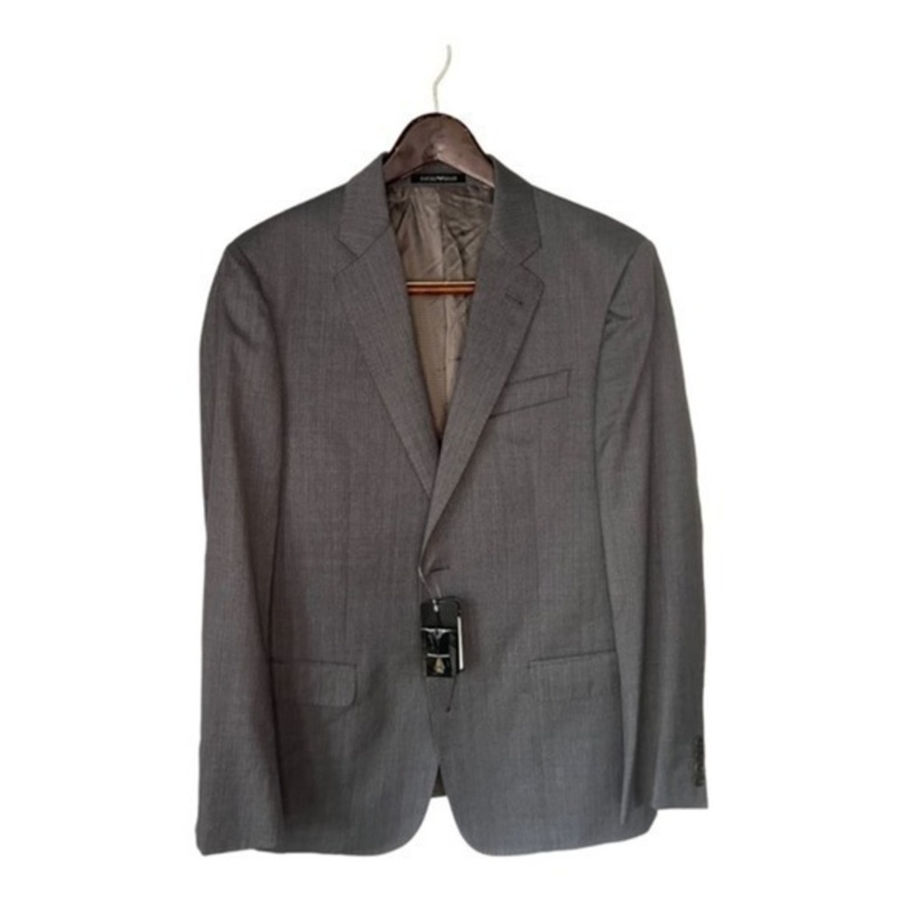 Emporio Armani G Line Men’s Gray Virgin Wool Sport Coat‎ Blazer 50R EU 40 US NWT
